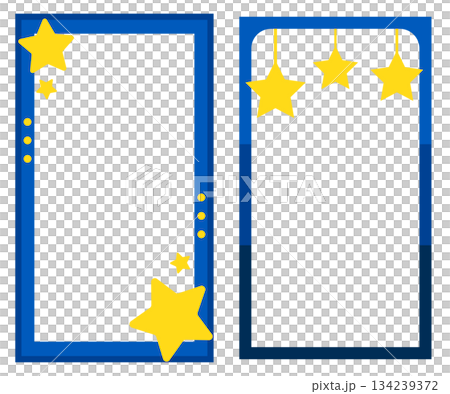 Star blue frame template for advertising, social media and banner Star blue frame template for advertising, social media and banner 134239372