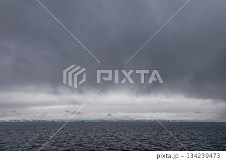 Antarctic landscape near Lavoisier island 134239473