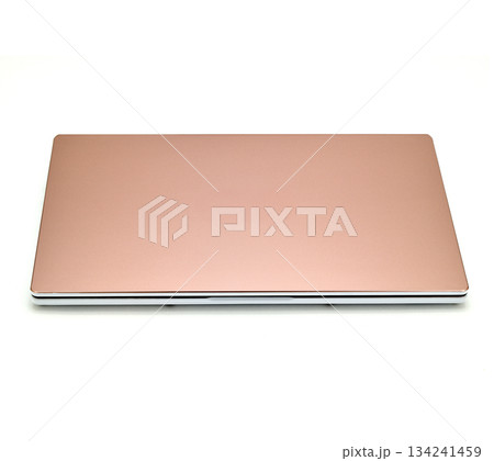 A laptop with a pink cover A laptop with a pink cover 134241459