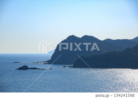 徳島県美波町　恵比須洞　遊歩道からの風景 134241598