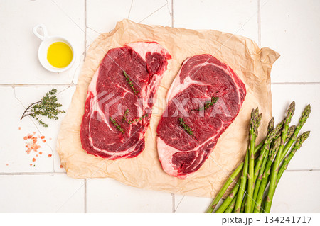 Raw beef steak Raw beef steak 134241717