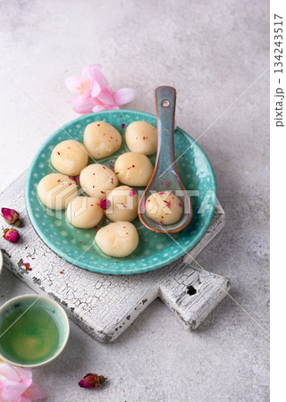 Tang yuan rice dumpling balls for Chinese lunar New year 134243517