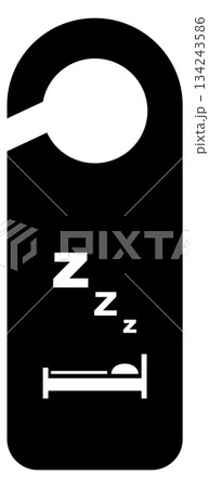 Do not disturb door hanger. Sleep or rest sign Do not disturb door hanger. Sleep or rest sign 134243586