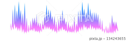 Sound wave. Digital audio graph song beat 134243655
