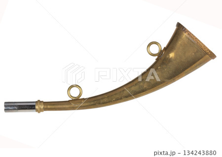 Old vintage gunpowder flask 134243880