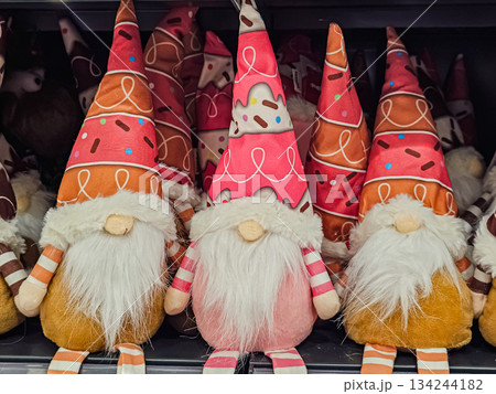 Gingerbread-Style Decorative Christmas Gnomes for Holiday Decor Gingerbread-Style Decorative Christmas Gnomes for Holiday Decor 134244182