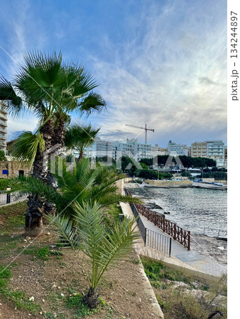 beautiful landscape of Malta, Sliema 134244897