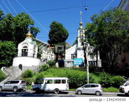 ロシア・ウラジオストクの教会 134245630