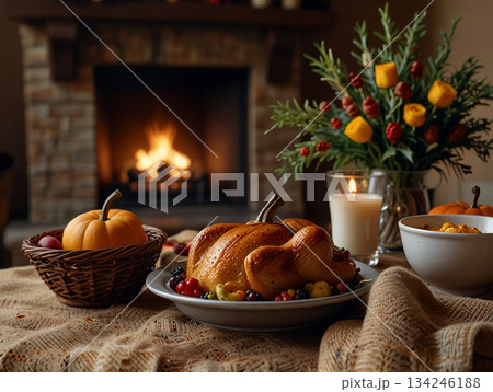 かぼちゃとチキン 134246188