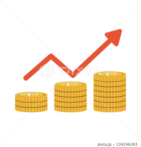 ポイントアップのイラスト 134246263
