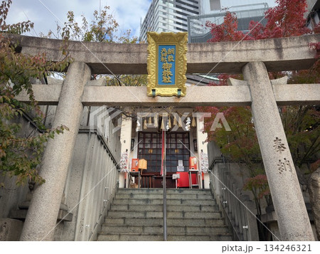 大阪梅田の綱敷天神社御旅社の風景 大阪梅田の綱敷天神社御旅社の風景 134246321