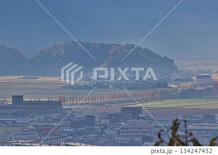 秋の八幡山からの眺望とおさごえカルチャーパーク 134247452