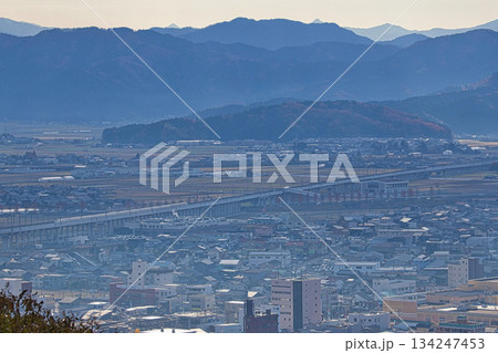 秋の八幡山からの眺望とおさごえカルチャーパーク 134247453