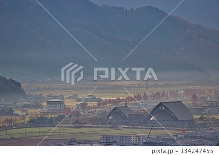 秋の八幡山からの眺望とおさごえカルチャーパーク 秋の八幡山からの眺望とおさごえカルチャーパーク 134247455