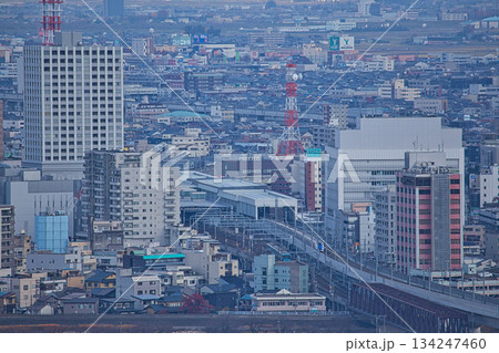秋の八幡山からの眺望とおさごえカルチャーパーク 134247460