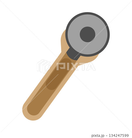 手芸用ロータリーカッターのシンプルなイラスト素材 134247599