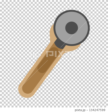 手芸用ロータリーカッターのシンプルなイラスト素材 134247599