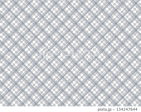 斜めチェック柄の背景素材 斜めチェック柄の背景素材 134247644