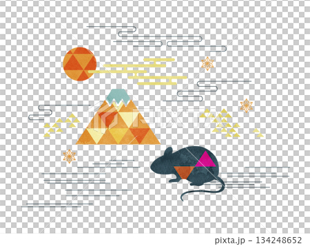 The Mouse and Mount Fuji 134248652