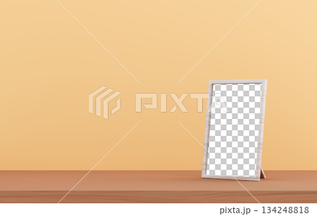 3D材質_相框_黃色背景 134248818