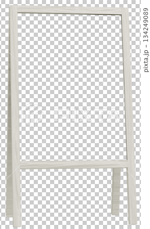 3D Material_Frame_A_White Signboard 3D Material_Frame_A_White Signboard 134249089
