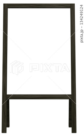 3D素材_フレーム_A看板_黒 134249124