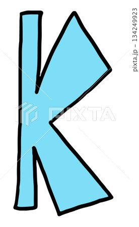 Hand drawn K alphabet letter for A-Z design, font, typography, text, message, campaign badge, initials, name design, print, calligraphy, sticker, poster, cute patch, brooch, pin, education book Hand drawn K alphabet letter for A-Z design, font, typography, text, message, campaign badge, initials, name design, print, calligraphy, sticker, poster, cute patch, brooch, pin, education book 134249923