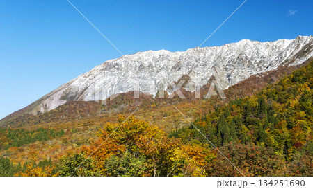 奥大山の秋景色 鍵掛峠付近 奥大山の秋景色 鍵掛峠付近 134251690
