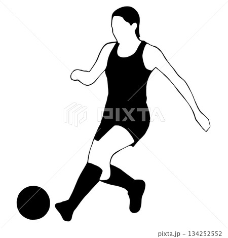 サッカー選手 134252552