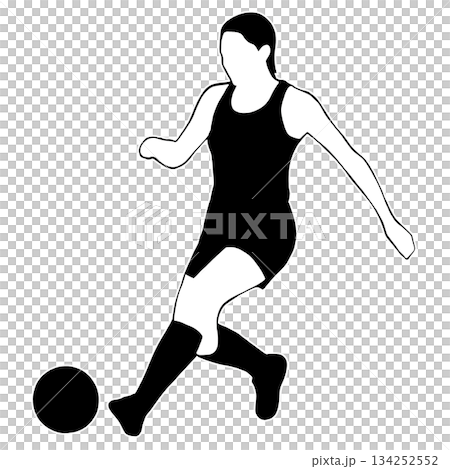 サッカー選手 134252552