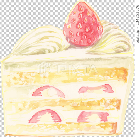 Shortcake watercolor illustration 134253376
