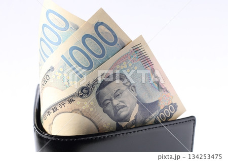 財布とお金の千円 財布とお金の千円 134253475