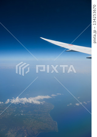 飛行機から見た風景　徳之島 134253670
