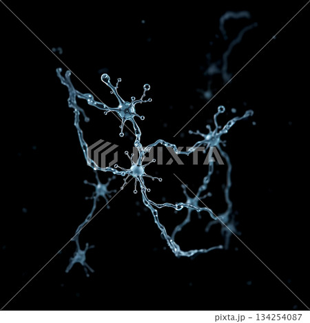 ニューロンの様に水が連なる 134254087