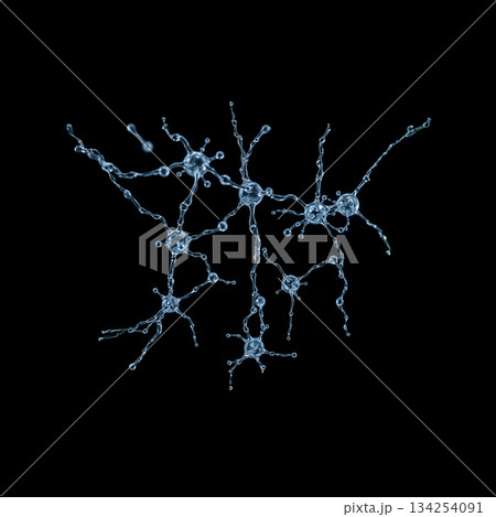 ニューロンの様に水が連なる ニューロンの様に水が連なる 134254091