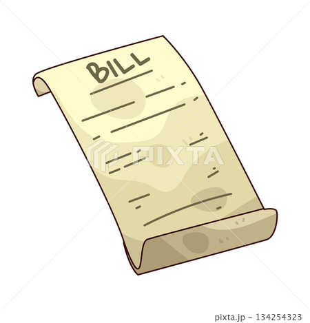illustration of bill 134254323