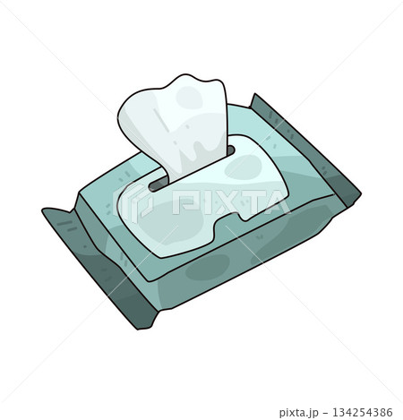 illustration of Wet Wipes illustration of Wet Wipes 134254386