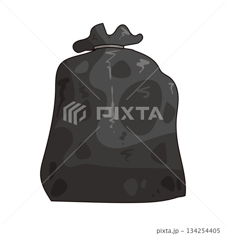 illustration of Trash Bag illustration of Trash Bag 134254405