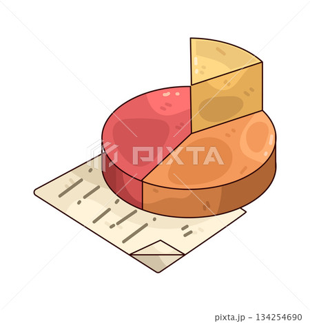 illustration of Pie Chart illustration of Pie Chart 134254690