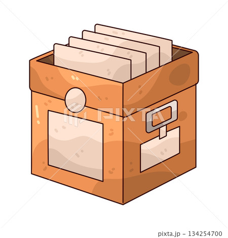 illustration of Archive Box illustration of Archive Box 134254700