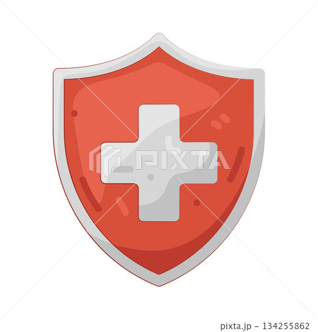 Illustration of medical shield  134255862