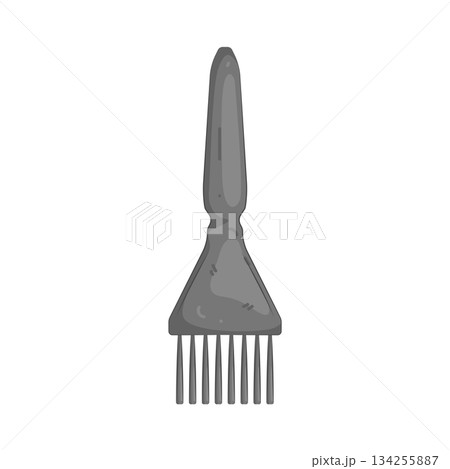 Illustration of hair dye brush Illustration of hair dye brush 134255887