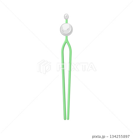 Illustration of hair pin Illustration of hair pin 134255897