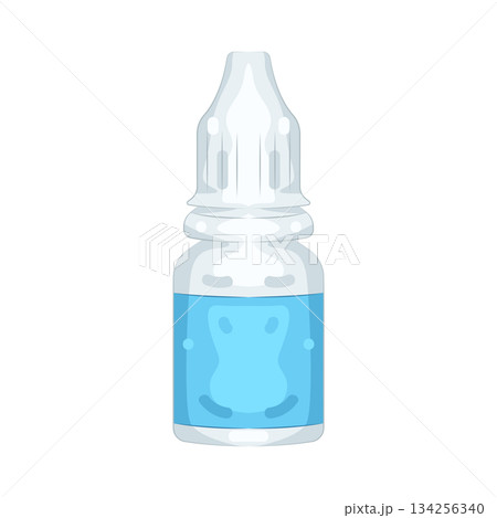 Illustration of eye drop Illustration of eye drop 134256340