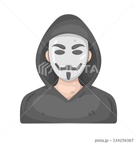 Illustration of hacker Illustration of hacker 134256367