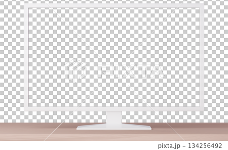 3D材質_電視_白色 134256492