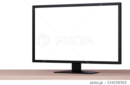 3D素材_テレビ_黒 134256503