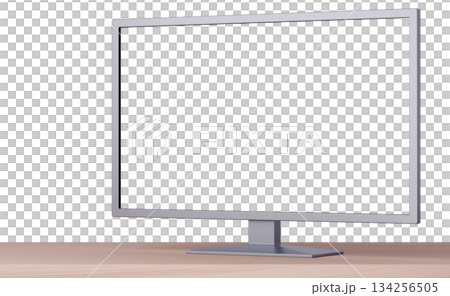 3D材質_電視_銀色 134256505