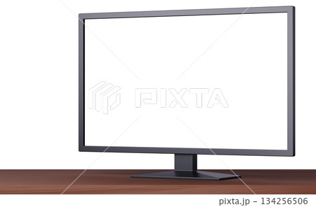 3D素材_テレビ_黒 134256506