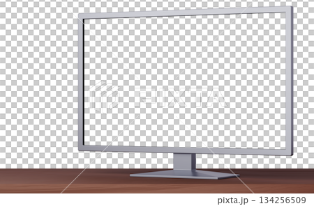 3D材質_電視_銀色 134256509